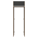Porta-Geladeira 73 cm 1 Porta Basculante Rustic/Preto Glamy Madesa