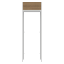 Porta-Geladeira 73 cm 1 Porta Basculante Branco/Rustic Glamy Madesa