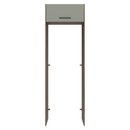 Porta-Geladeira 73 cm 1 Porta Basculante Rustic/Cinza Agata Madesa