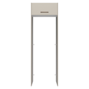 Porta-Geladeira 73 cm 1 Porta Basculante Crema/Branco/Crema Agata Madesa