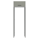Porta-Geladeira 73 cm 1 Porta Basculante Cinza/Branco/Cinza Agata Madesa