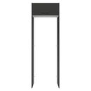 Porta-Geladeira 73 cm 1 Porta Basculante Preto/Branco/Preto Agata Madesa