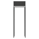 Porta-Geladeira 73 cm 1 Porta Basculante Preto/Branco/Preto Glamy Madesa