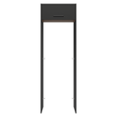 Porta-Geladeira 73 cm 1 Porta Basculante Preto/Rustic/Preto Agata Madesa