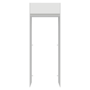 Porta-Geladeira 83 cm 1 Porta Basculante Branco Glamy Madesa