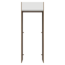 Porta-Geladeira 83 cm 1 Porta Basculante Rustic/Branco Glamy Madesa
