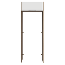 Porta-Geladeira 83 cm 1 Porta Basculante Rustic/Branco Stella Madesa