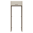 Porta-Geladeira 83 cm 1 Porta Basculante Rustic/Crema Agata Madesa