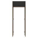 Porta-Geladeira 83 cm 1 Porta Basculante Rustic/Preto Agata Madesa