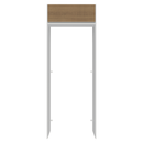 Porta-Geladeira 83 cm 1 Porta Basculante Branco/Rustic Glamy Madesa