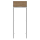 Porta-Geladeira 83 cm 1 Porta Basculante Branco/Rustic Stella Madesa
