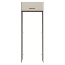 Porta-Geladeira 83 cm 1 Porta Basculante Crema/Rustic/Crema Agata Madesa
