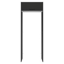 Porta-Geladeira 83 cm 1 Porta Basculante Preto/Branco/Preto Agata Madesa