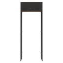 Porta-Geladeira 83 cm 1 Porta Basculante Preto/Rustic/Preto Agata Madesa