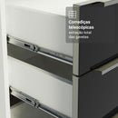 Armário de Cozinha Compacta 200 cm Branco/Preto Lux Madesa 07