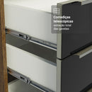 Armário de Cozinha Completa 340 cm Rustic/Preto Lux Madesa 03