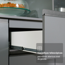 Armário de Cozinha Compacta 180 cm Suspenso Cinza Nice Madesa 04