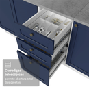 Armário de Cozinha Completa 270 cm Branco/Azul Vik Madesa 05