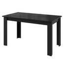 Conjunto Sala de Jantar Tampo de Vidro 4 Cadeiras Rustic/Preto/Oxford Pétala Madesa