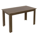Conjunto Sala de Jantar Tampo de Madeira 4 Cadeiras Rustic/Silver Hera Madesa