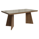 Conjunto Sala de Jantar Tampo com Vidro 4 Cadeiras Rustic/Crema/Imperial Todi Madesa