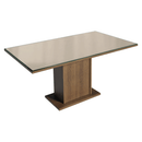 Conjunto Sala de Jantar Tampo de Vidro 6 Cadeiras Rustic/Crema/Imperial Dália Madesa