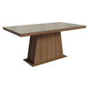 Conjunto Sala de Jantar Tampo com Vidro 6 Cadeiras Rustic/Crema/Imperial Colmar Madesa