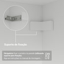 Guarda-Roupa Closet 2 Gavetas 121 cm Branco Venus Madesa