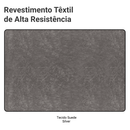Cabeceira Estofada Modular Kit 6 Peças para Camas de Solteiro Silver Madesa
