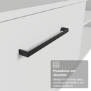 Rack Suspenso para TV até 80 Polegadas 218 cm 2 Portas Branco Agata Madesa