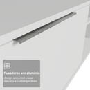 Rack para TV até 80 Polegadas 218 cm 2 Portas Branco Stella Madesa