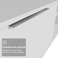 Rack Suspenso para TV até 80 Polegadas 218 cm 2 Portas Branco Stella Madesa