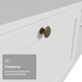 Rack Suspenso para TV até 80 Polegadas 218 cm 2 Portas Branco Vik Madesa