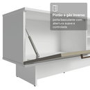 Rack para TV até 80 Polegadas 218 cm 2 Portas Branco/Crema Agata Madesa