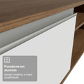 Rack para TV até 80 Polegadas 218 cm 2 Portas Rustic/Branco Glamy Madesa