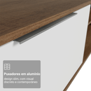 Rack para TV até 80 Polegadas 218 cm 2 Portas Rustic/Branco Stella Madesa