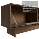 Rack para TV até 80 Polegadas 218 cm 2 Portas Rustic/Cinza Agata Madesa