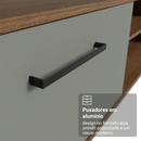 Rack Suspenso para TV até 80 Polegadas 218 cm 2 Portas Rustic/Cinza Agata Madesa
