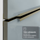 Balcão de Cozinha 50 cm 1 Porta (Sem Tampo) Branco/Cinza Lux Madesa