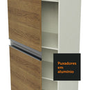 Paneleiro Madesa Fit 2 Portas Branco/Rustic