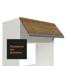 Torre Quente Madesa Smart 2 Portas e 1 Basculante Branco/Rustic XP