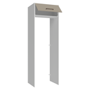 Porta-Geladeira 73 cm 1 Porta Basculante Branco/Crema Agata Madesa