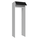 Porta-Geladeira 73 cm 1 Porta Basculante Branco/Preto Agata Madesa