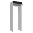 Porta-Geladeira 73 cm 1 Porta Basculante Branco/Preto Glamy Madesa