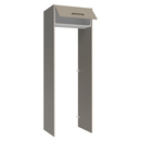 Porta-Geladeira 73 cm 1 Porta Basculante Crema/Branco/Crema Agata Madesa