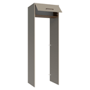 Porta-Geladeira 73 cm 1 Porta Basculante Crema/Rustic/Crema Agata Madesa