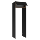 Porta-Geladeira 73 cm 1 Porta Basculante Preto/Rustic/Preto Agata Madesa