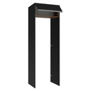 Porta-Geladeira 73 cm 1 Porta Basculante Preto/Rustic/Preto Glamy Madesa