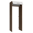 Porta-Geladeira 83 cm 1 Porta Basculante Rustic/Branco Agata Madesa