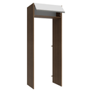 Porta-Geladeira 83 cm 1 Porta Basculante Rustic/Branco Glamy Madesa